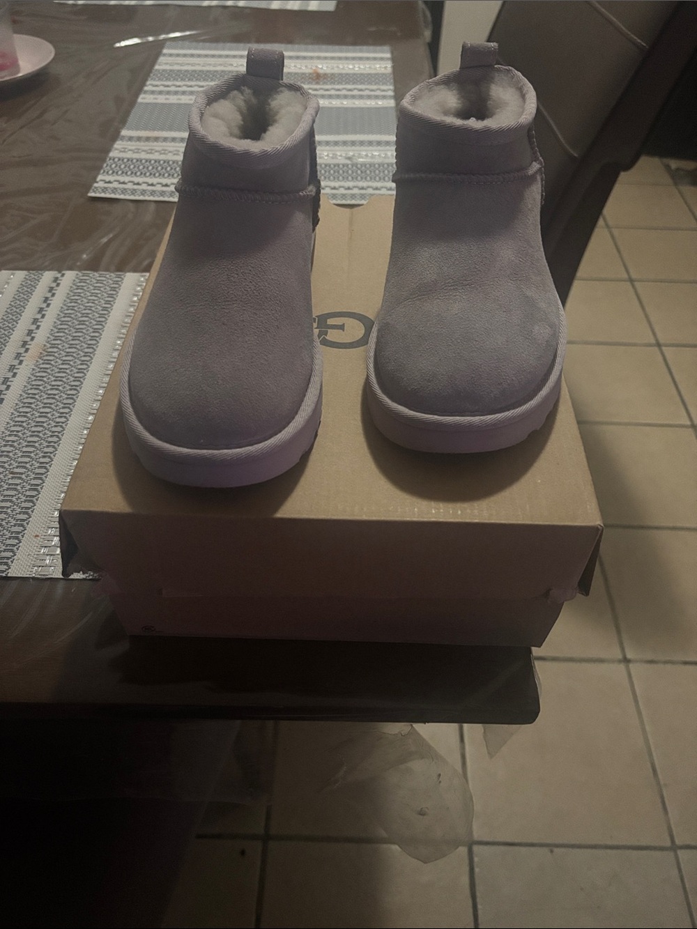 UGG Women Classic Ultra Mini Boot - Light Gray